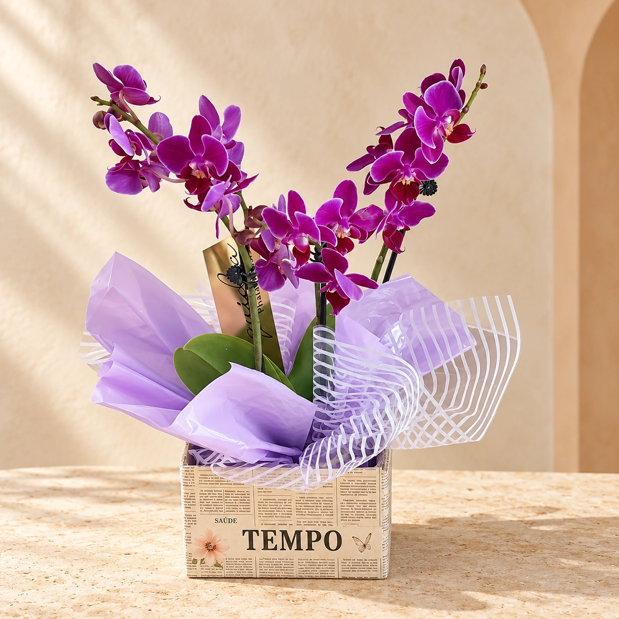 Orquídea violeta da Luzia Flor